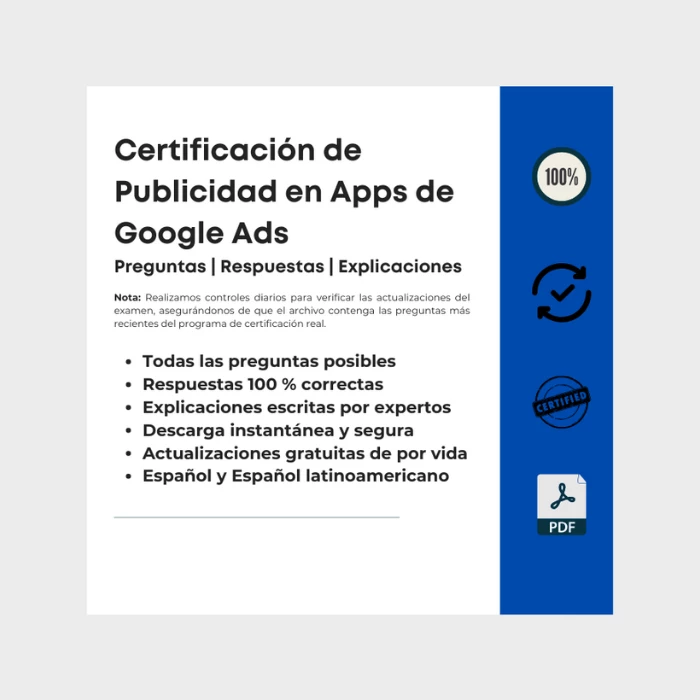 Certificación de Publicidad en Apps de Google Ads